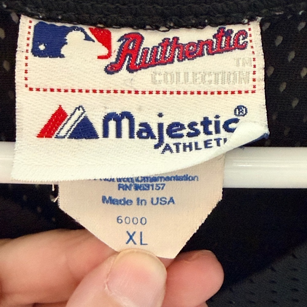 💥Majestic Black White Sox Mesh Jersey X-Large - Picture 3 of 5